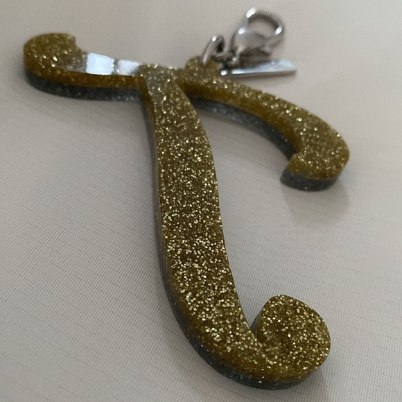 Edie Parker Keychain/Bag Charm, Alphabet Letter “T” - Picture 6 of 6
